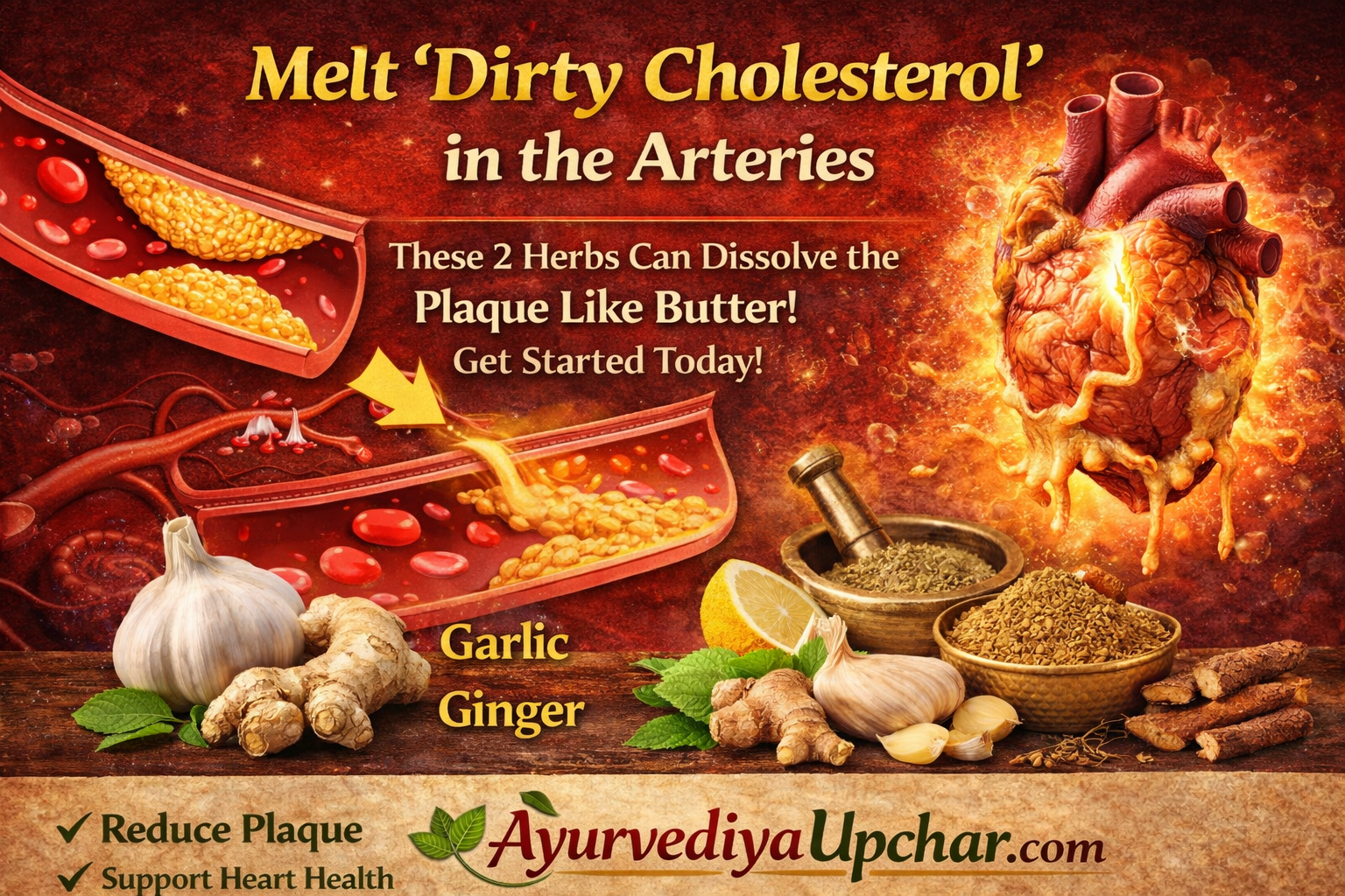 नसों में जमे 'गंदे कोलेस्ट्रॉल' को मक्खन की तरह पिघला देंगी ये 2 औषधियाँ, आज ही से शुरू करें!