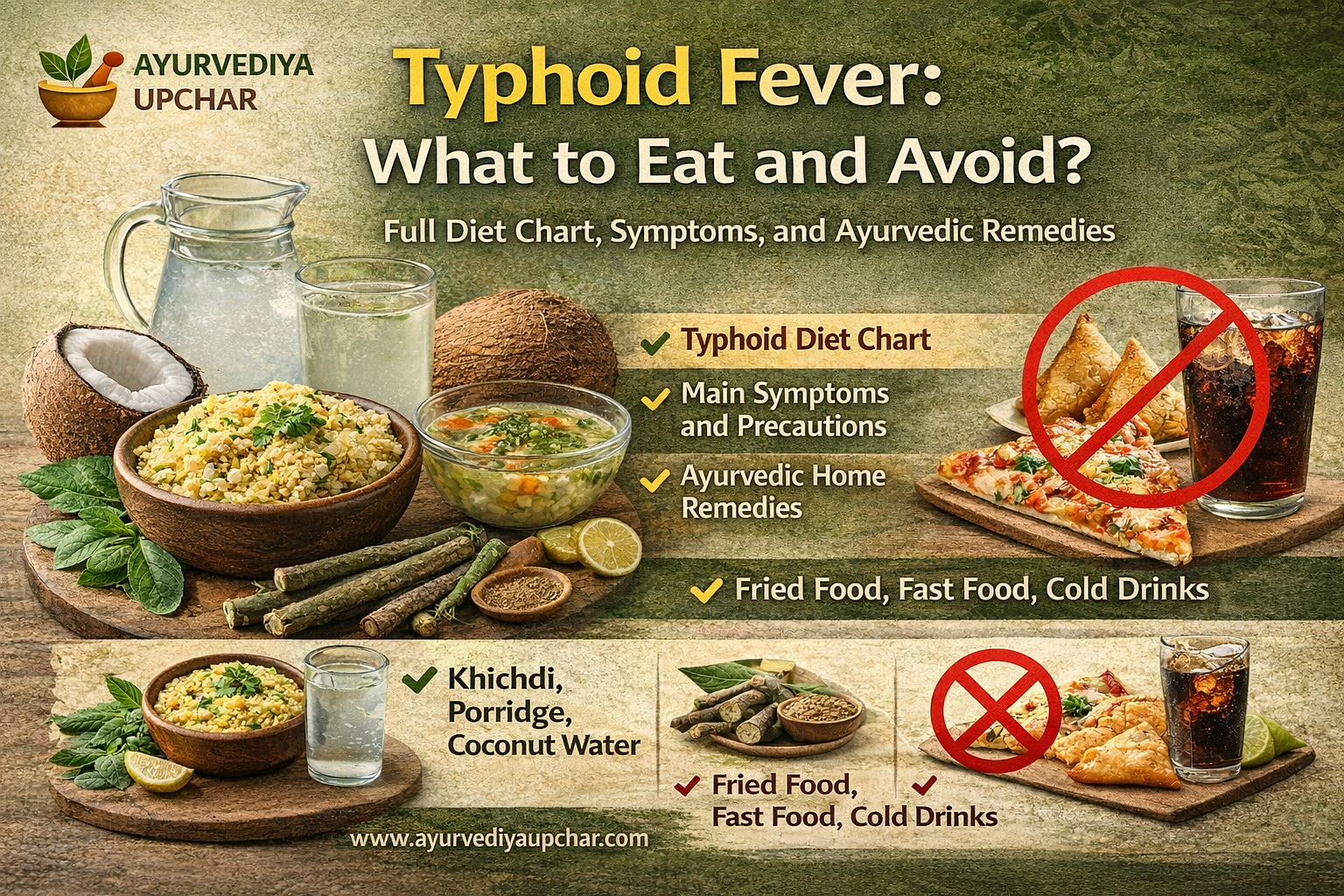 टाइफाइड (मियादी बुखार) में क्या खाएं और क्या न खाएं? पूरा डाइट चार्ट, लक्षण और आयुर्वेदिक उपाय
