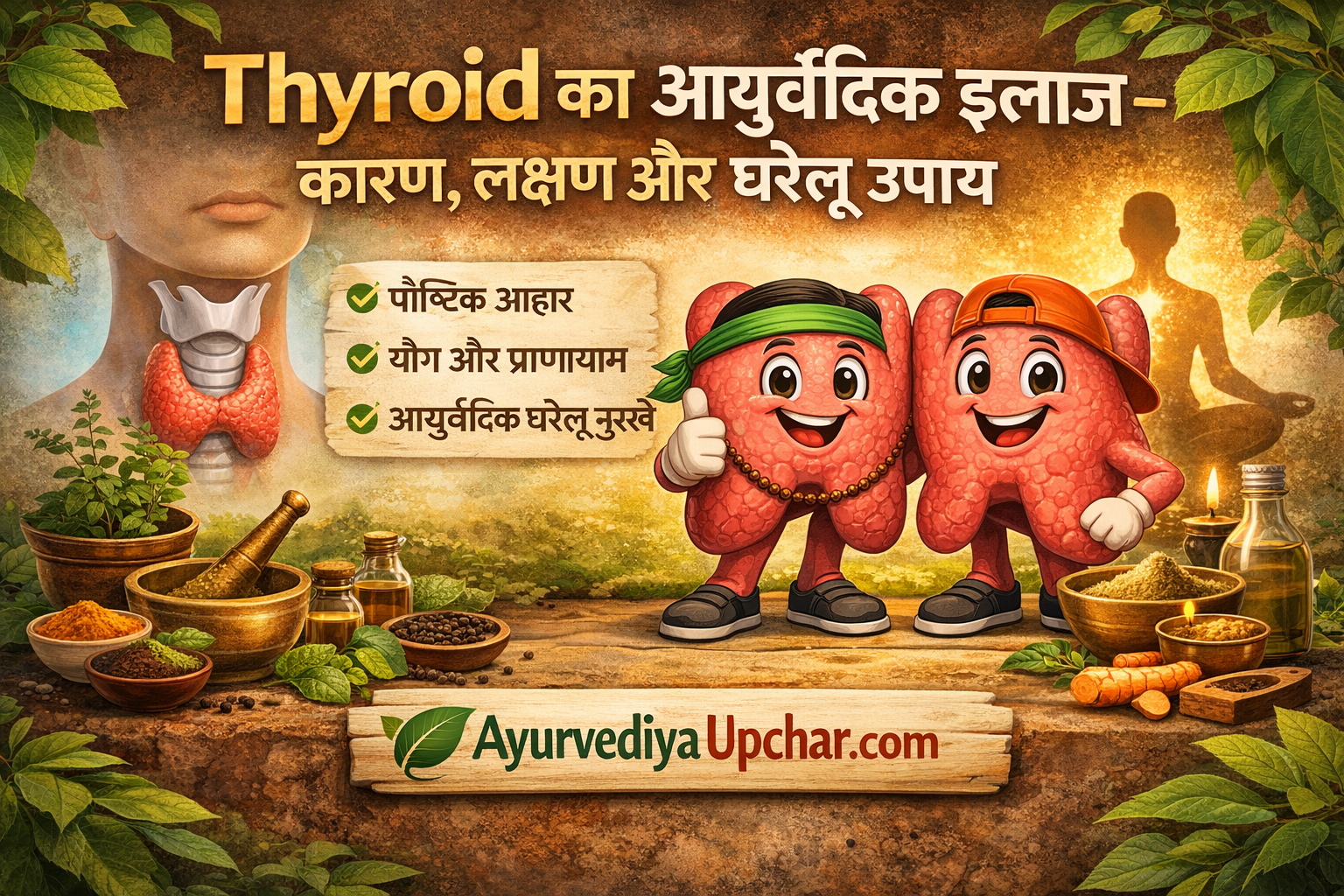 Thyroid का आयुर्वेदिक इलाज – कारण, लक्षण और घरेलू उपाय