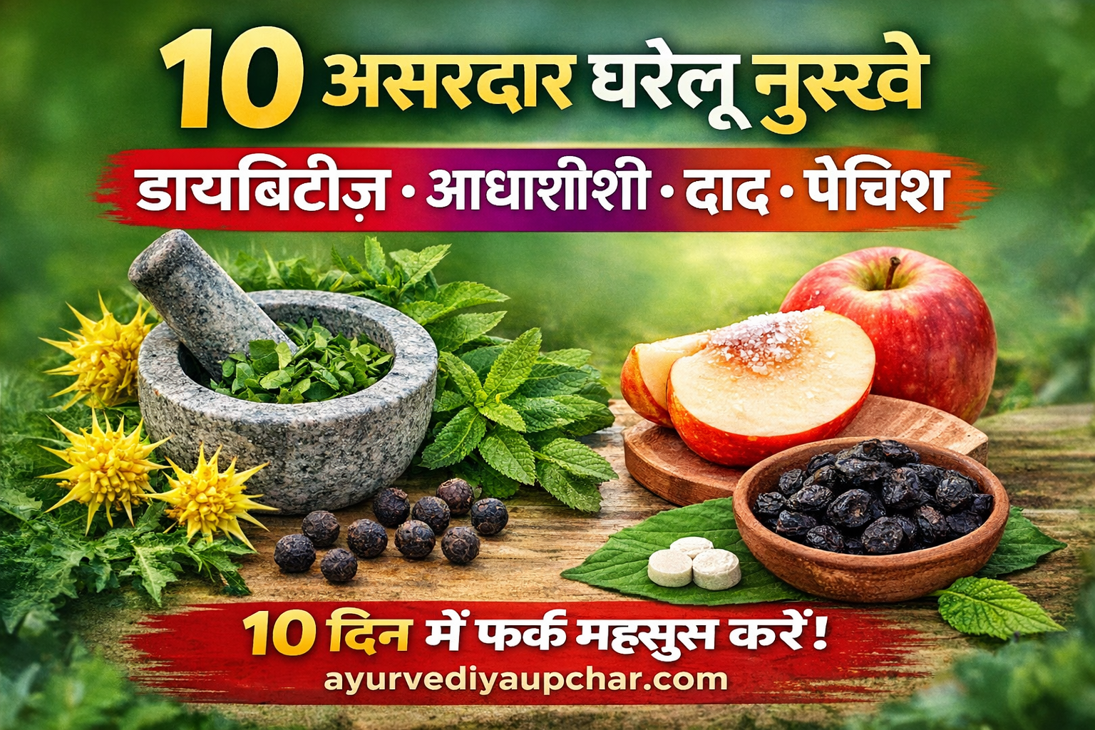 डायबिटीज और अन्य बीमारियों के लिए 10 पारंपरिक घरेलू नुस्खे — आज़माए हुए और लोकप्रिय उपाय