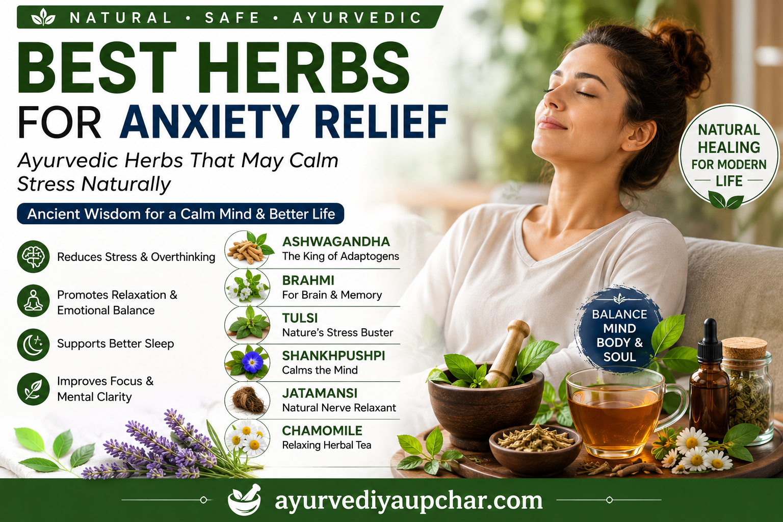 Best Herbs for Anxiety Relief: These Ayurvedic Herbs May Calm Stress Naturally