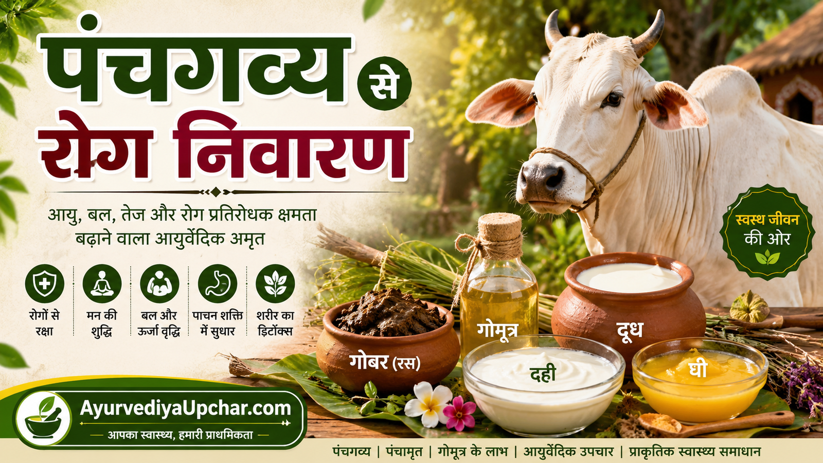 पंचगव्य से रोग निवारण