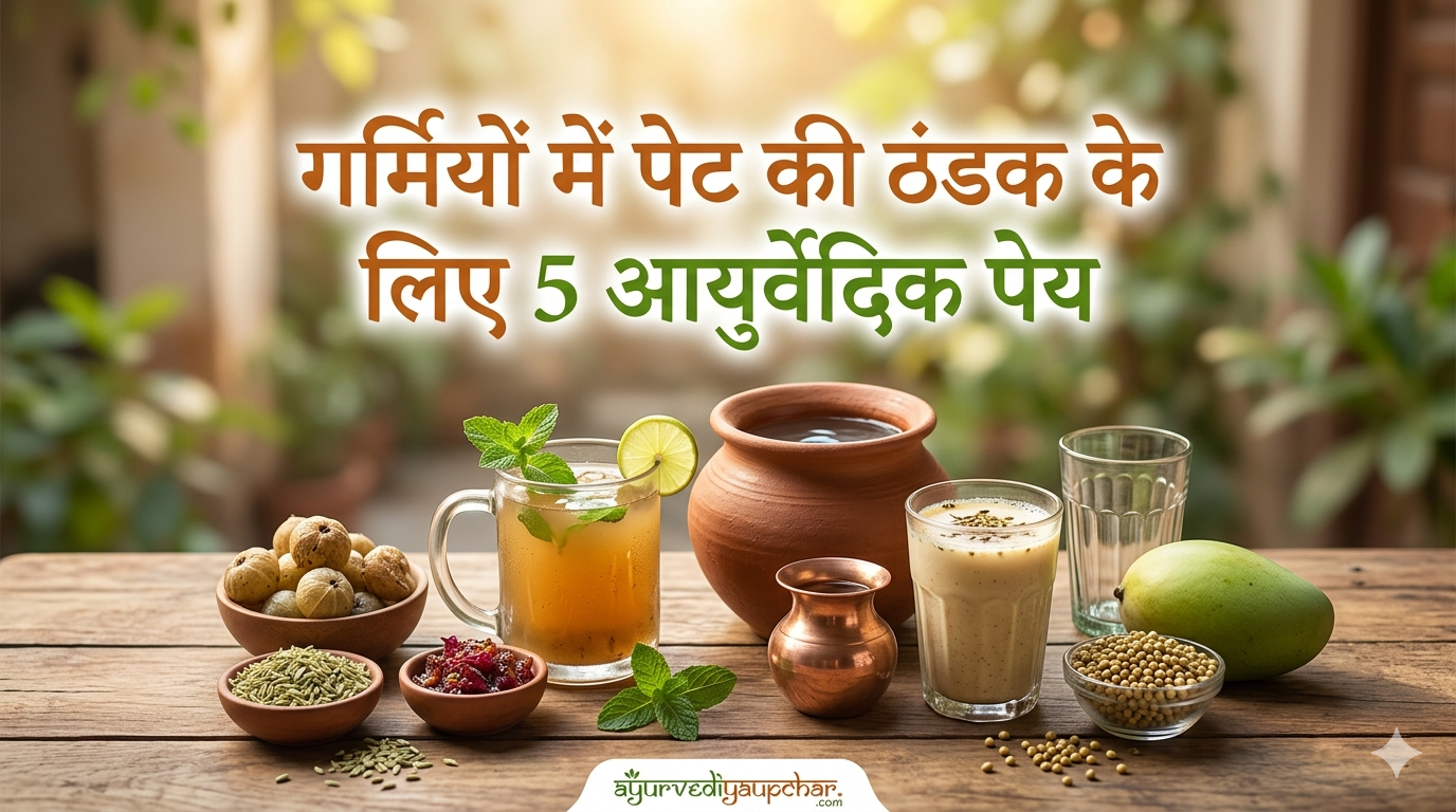 गर्मियों में पेट की ठंडक के लिए 5 सबसे अच्छे आयुर्वेदिक पेय: समर डिटॉक्स गाइड 2026