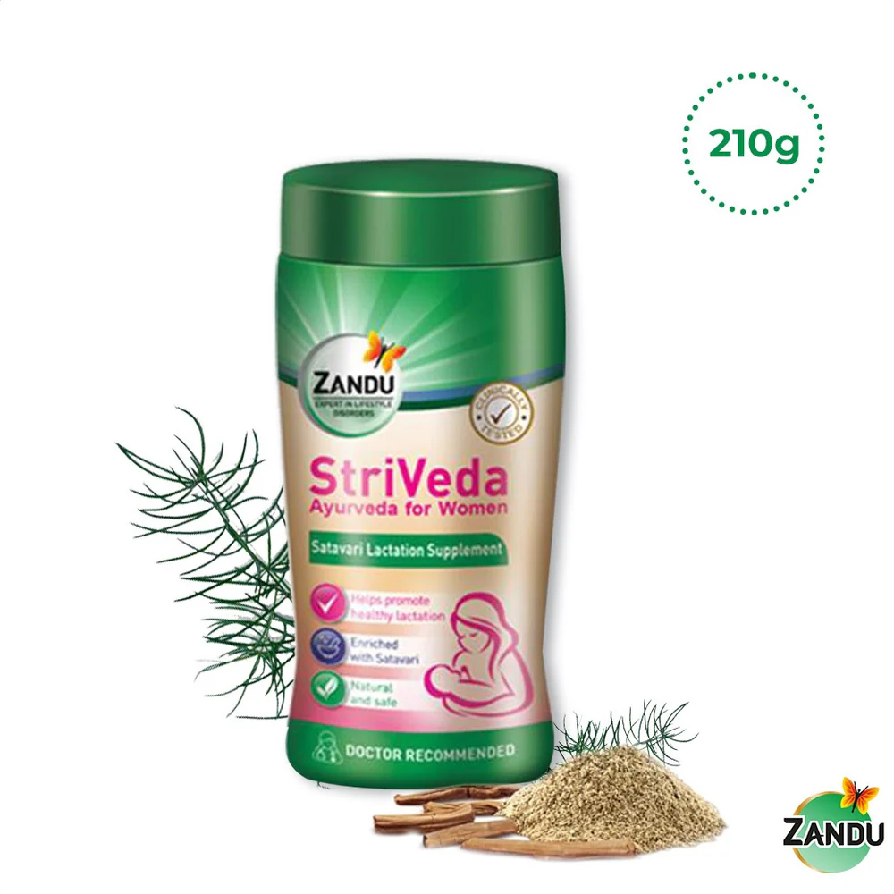 Zandu StriVeda | Doctor-Recommended Satavari Powder to Improve Lactation (210g)