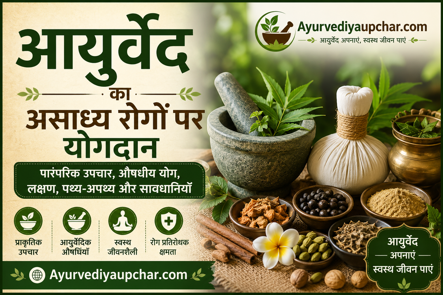 आयुर्वेद का असाध्य रोगों में योगदान