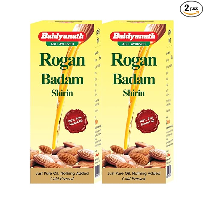 Baidyanath Rogan Badam Oil I Nourishes Skin And Hair I Anti dandruff I 25 ml (Pack of 2)