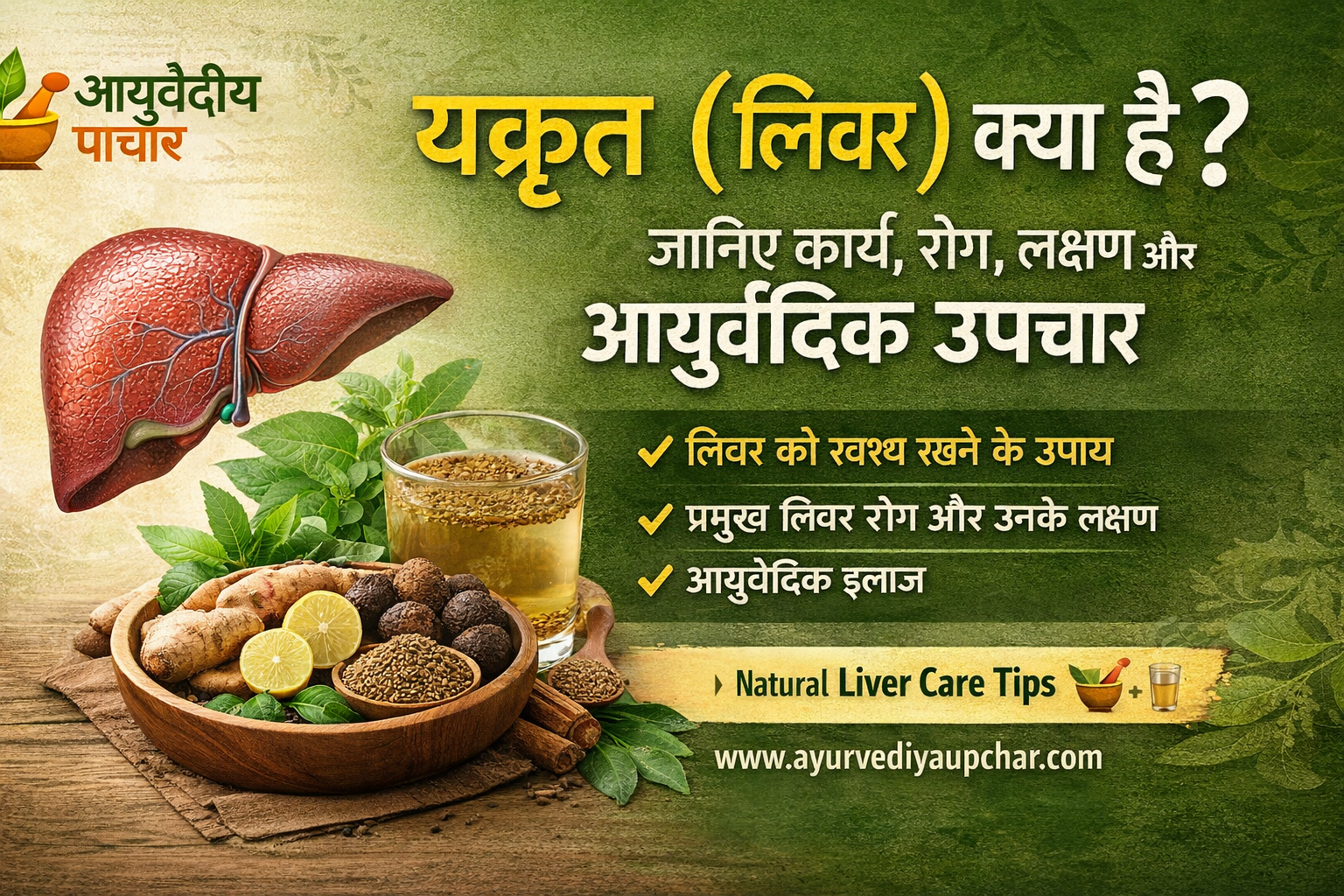 यकृत (लिवर) क्या है? जानिए यकृत के कार्य, रोग, लक्षण और आयुर्वेदिक उपचार