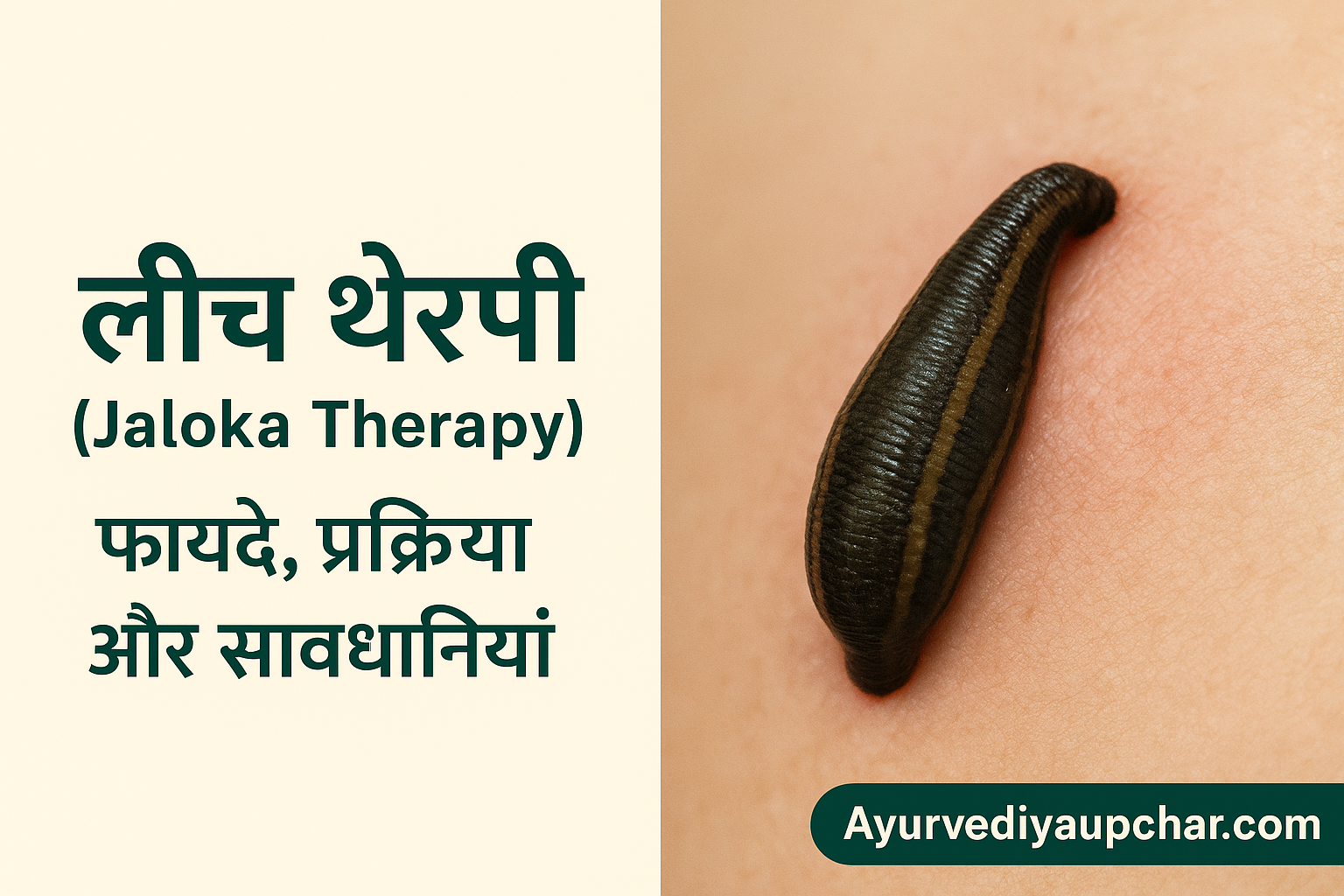 लीच थेरेपी (Jaloka Therapy) – फायदे, प्रक्रिया और सावधानियां