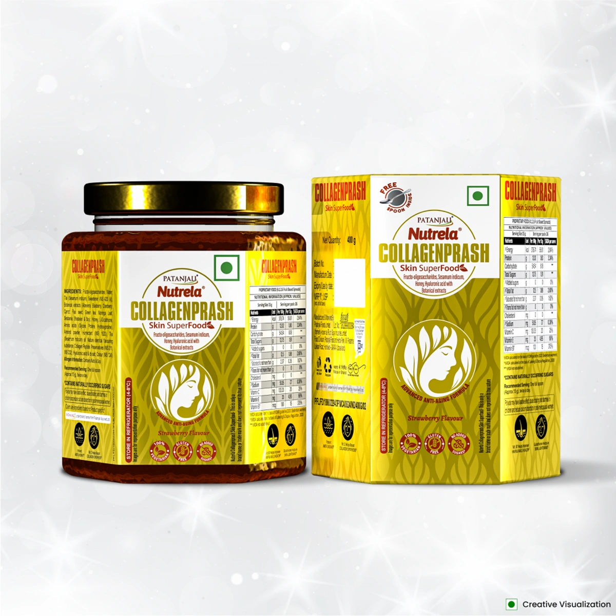Patanjali Nutrela Collagenprash Skin Super Food Strawberry