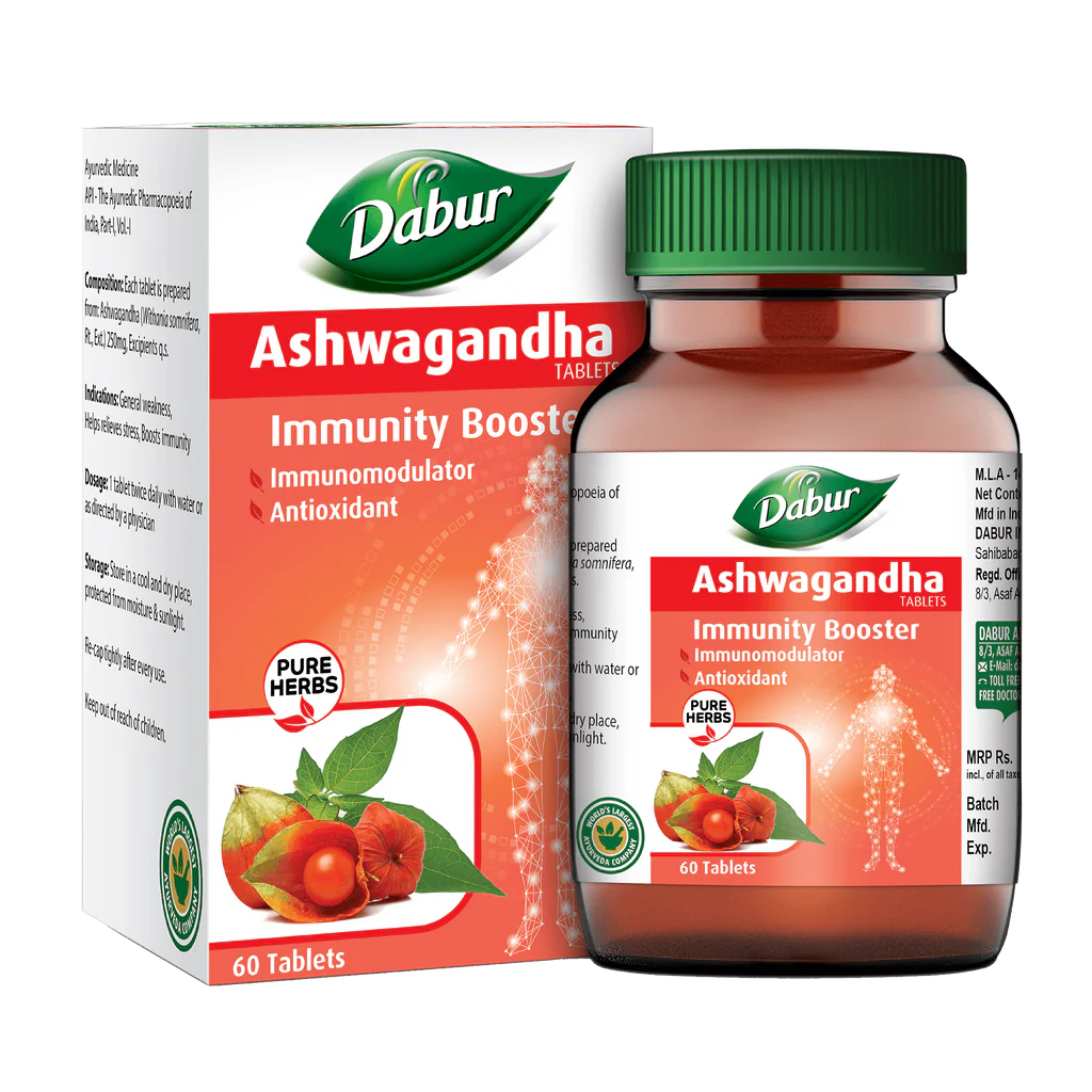 Dabur Ashwagandha Tablets - 60 Tabs