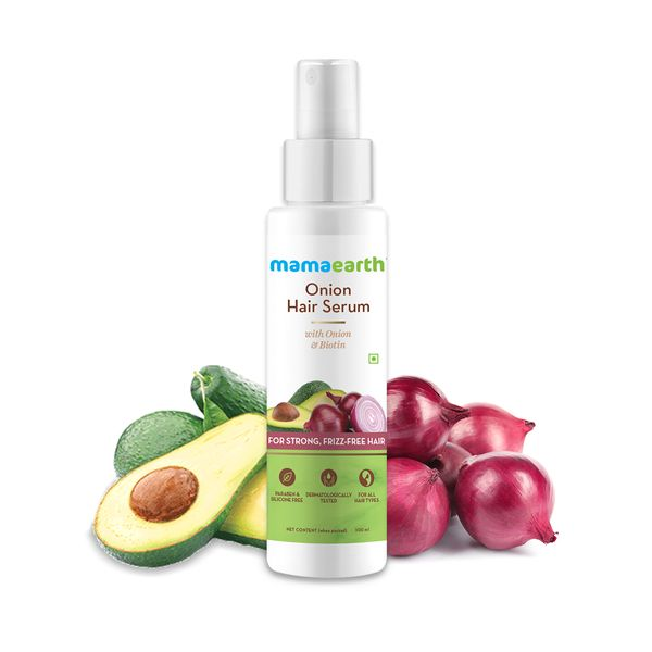 Mamaearth Onion Hair Serum with Onion and Biotin for Strong, Frizz-Free Hair