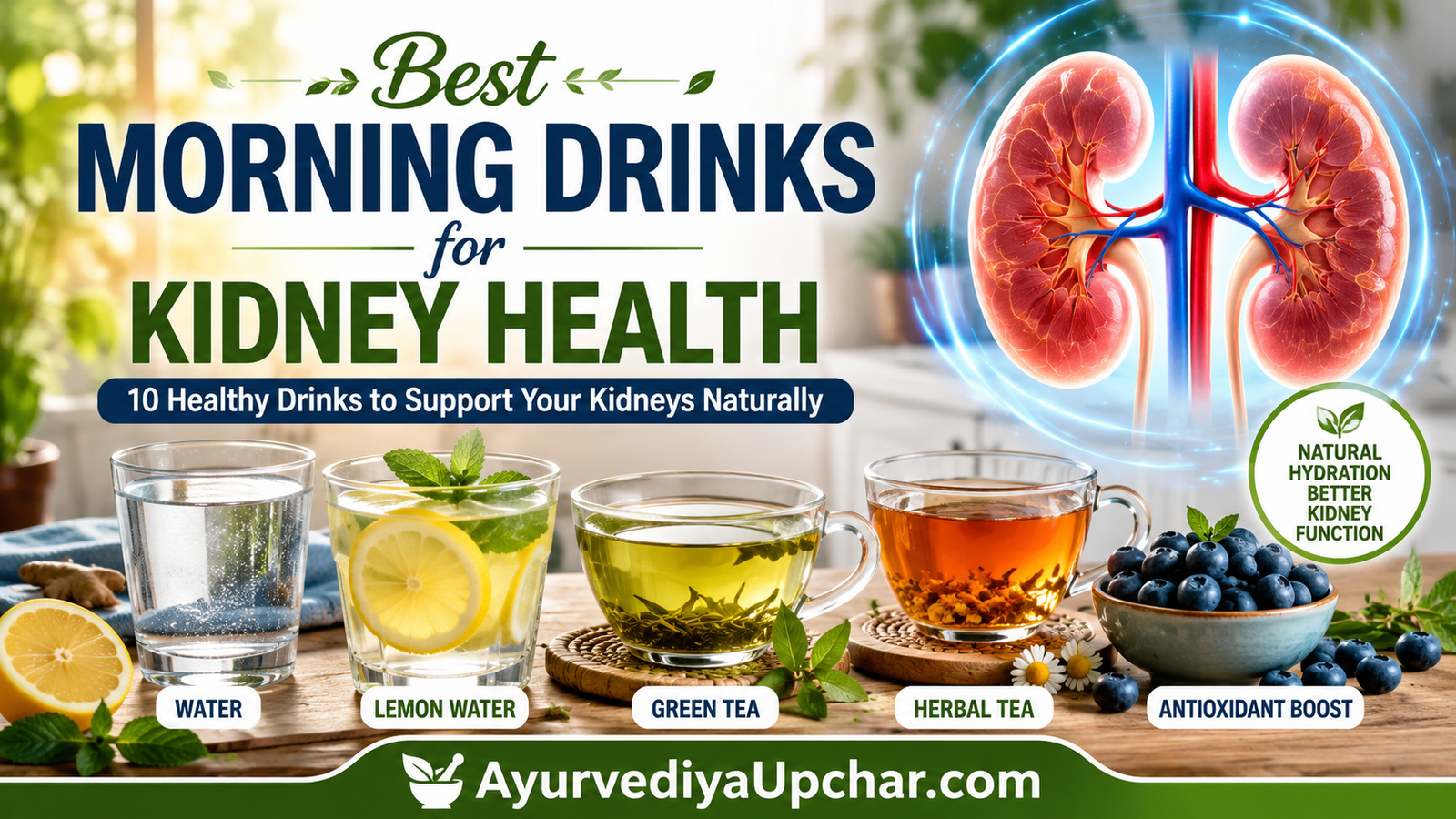 Best Morning Drinks for Kidney Health: 10 Smart Choices to Support Your Kidneys Naturally