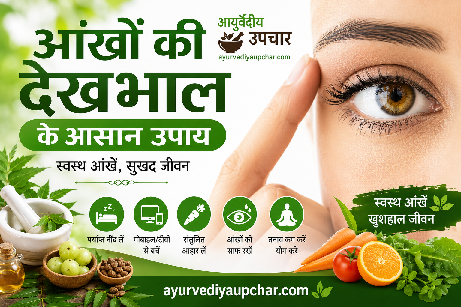 आंखों की देखभाल के कुछ आसान उपाय