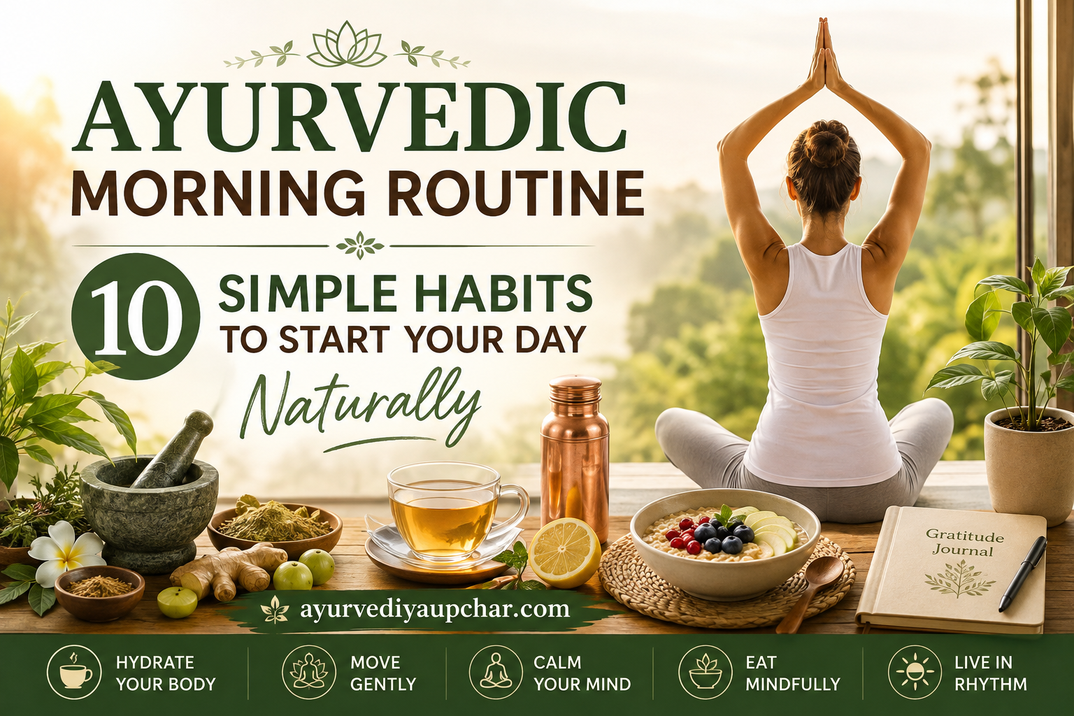 Ayurvedic Morning Routine: 10 Simple Habits to Start Your Day Naturally