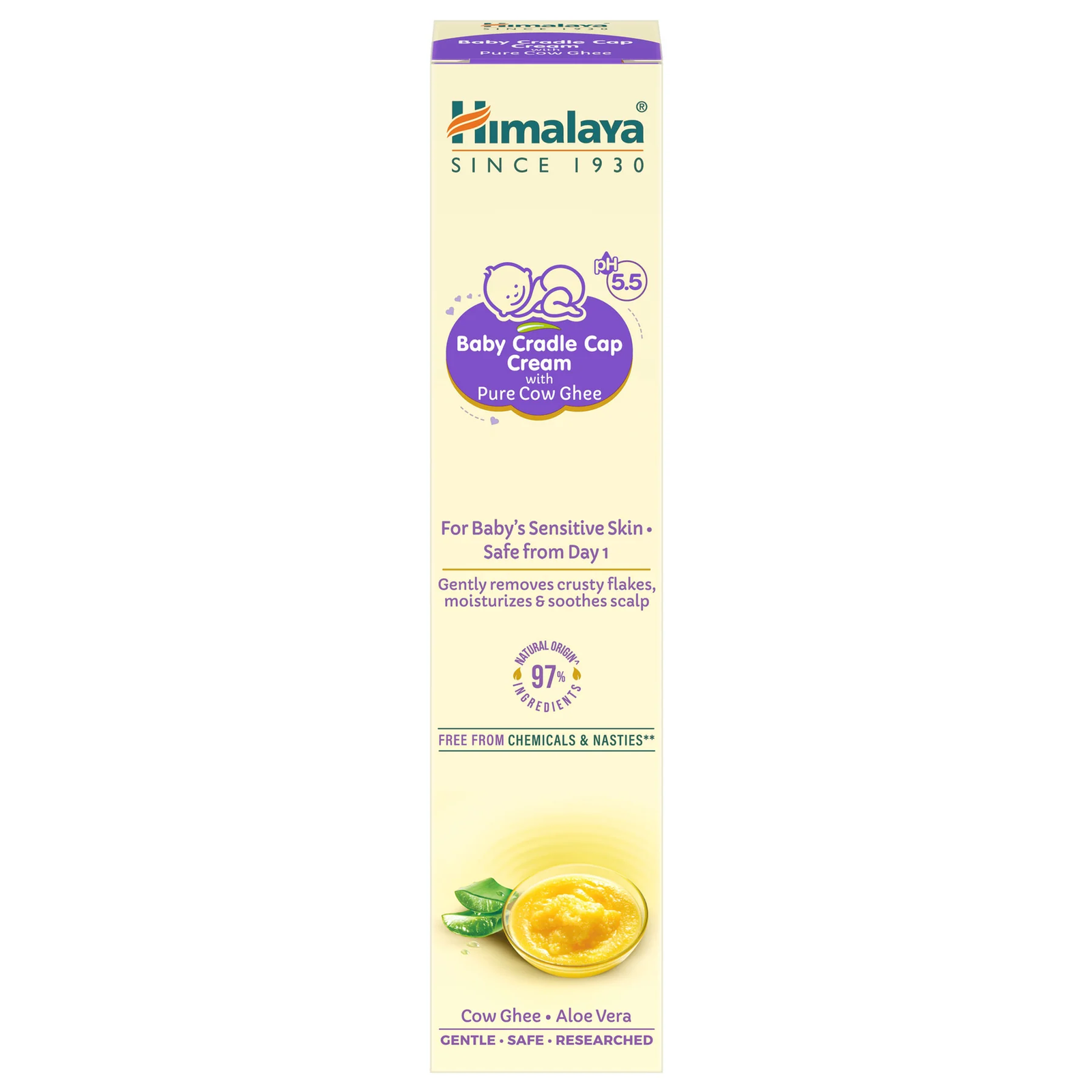 Himalaya Baby Cradle Cap Cream with Pure Cow Ghee
