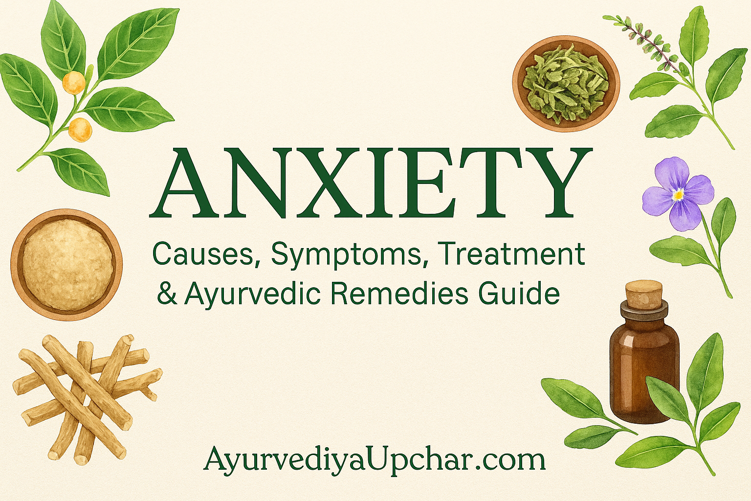 Anxiety: Causes, Symptoms, Treatment & Ayurvedic Remedies Guide