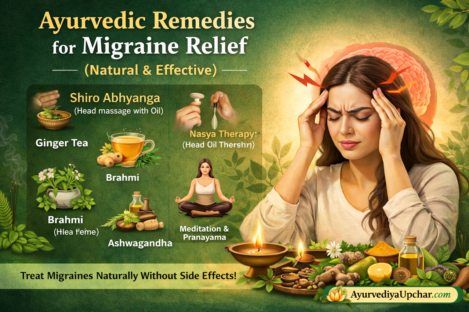 Ayurvedic Remedies for Migraine Relief (Natural & Effective Guide 2026)