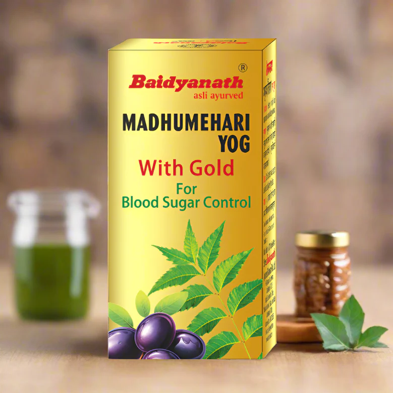 BAIDYANATH Madhumehari Yog With Gold- Effective In Managing Blood Sugar - 30 Tablets