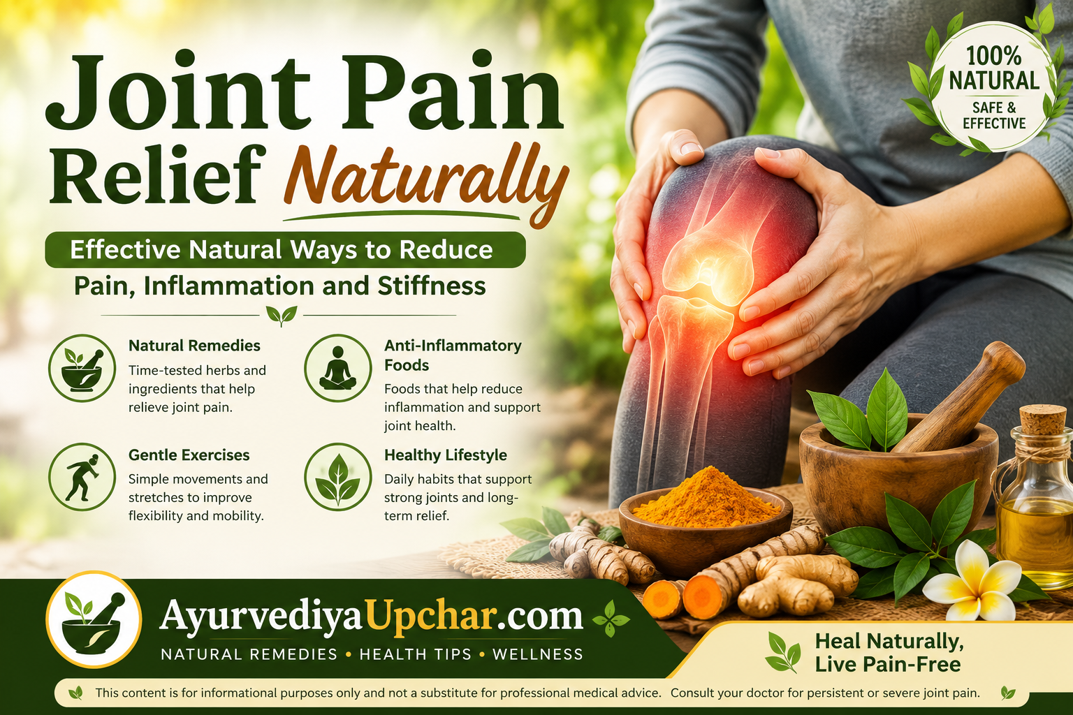 Joint Pain Relief Naturally: 10 Science-Backed Ways to Reduce Pain and Stay Active