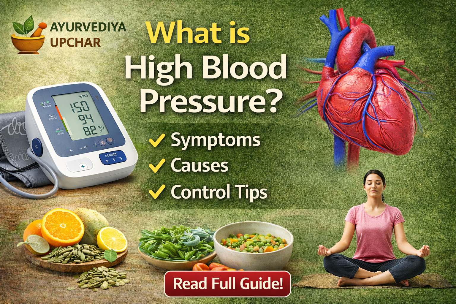 हाई ब्लड प्रेशर (High BP) क्या है? लक्षण, कारण, खतरे और नियंत्रण के उपाय