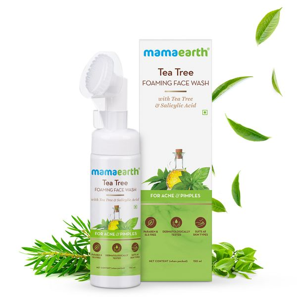 Mamaearth Tea Tree Foaming Face Wash with Tea Tree and Salicylic Acid for Acne and Pimples