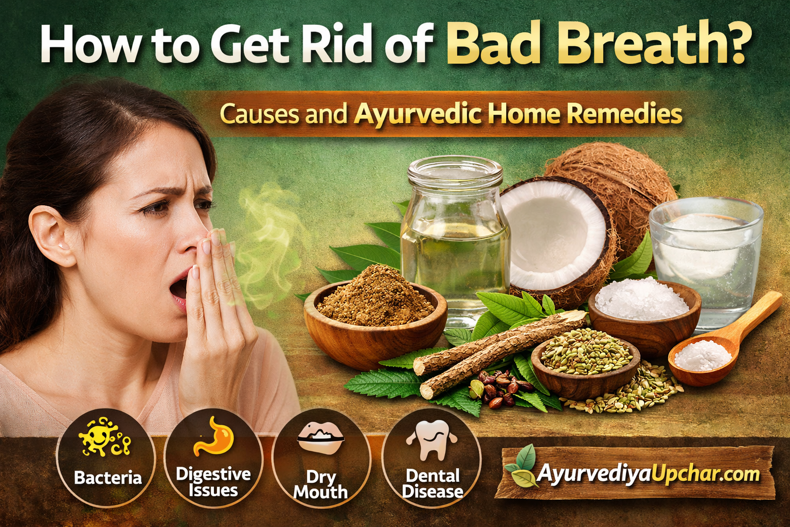 मुख की दुर्गंध (Bad Breath / Halitosis): कारण, लक्षण, आयुर्वेदिक उपचार और स्थायी समाधान