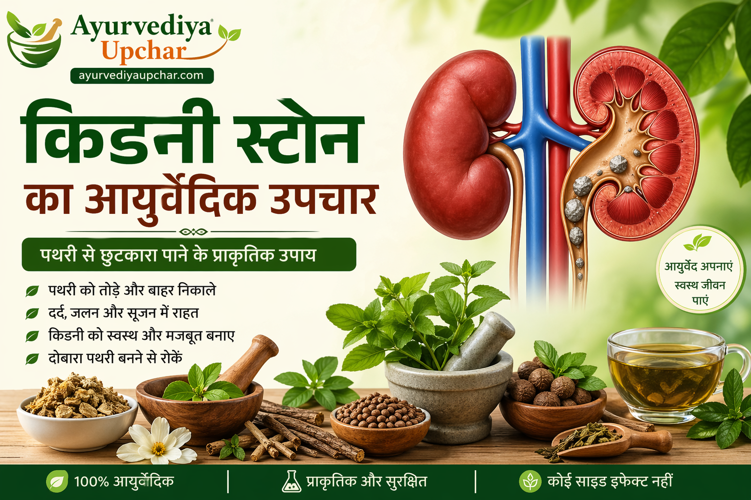 Kidney Stone का आयुर्वेदिक उपचार – पथरी की समस्या से प्राकृतिक राहत