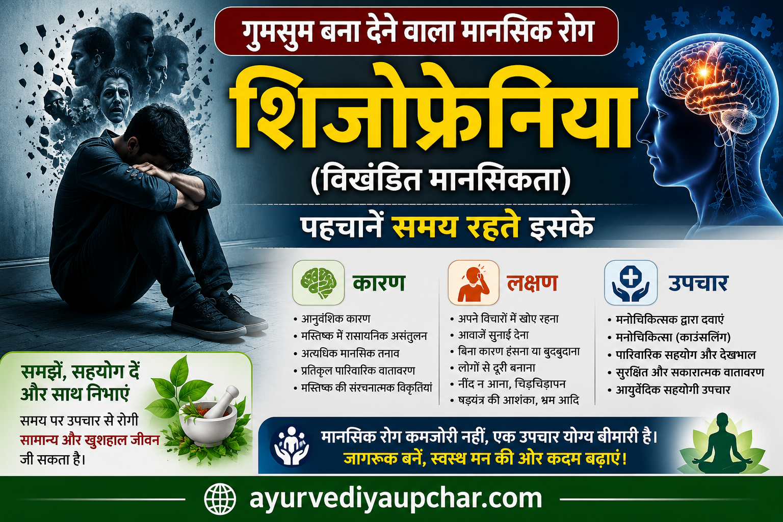 गुमसुम बना देने वाला मानसिक रोग: शिजोफ्रेनिया क्या है? कारण, लक्षण और उपचार