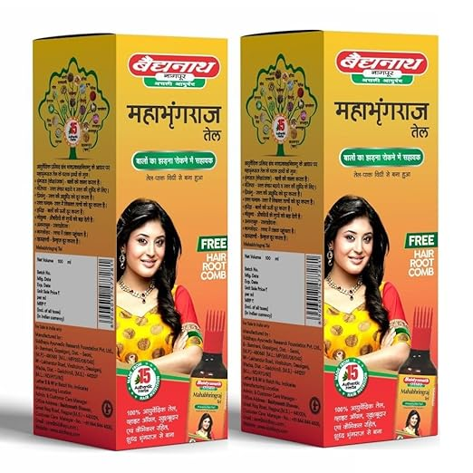 Baidyanath Asli Ayurved Mahabhringraj Tel I For Hair Growth I Anti Dandruff I 100Ml Pack Of 2