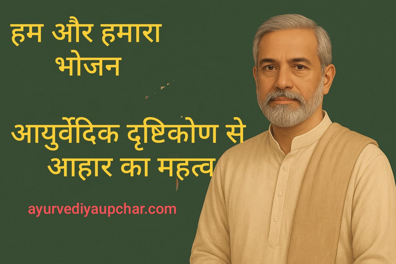 "हम और हमारा भोजन – आयुर्वेदिक दृष्टिकोण से आहार का महत्व"