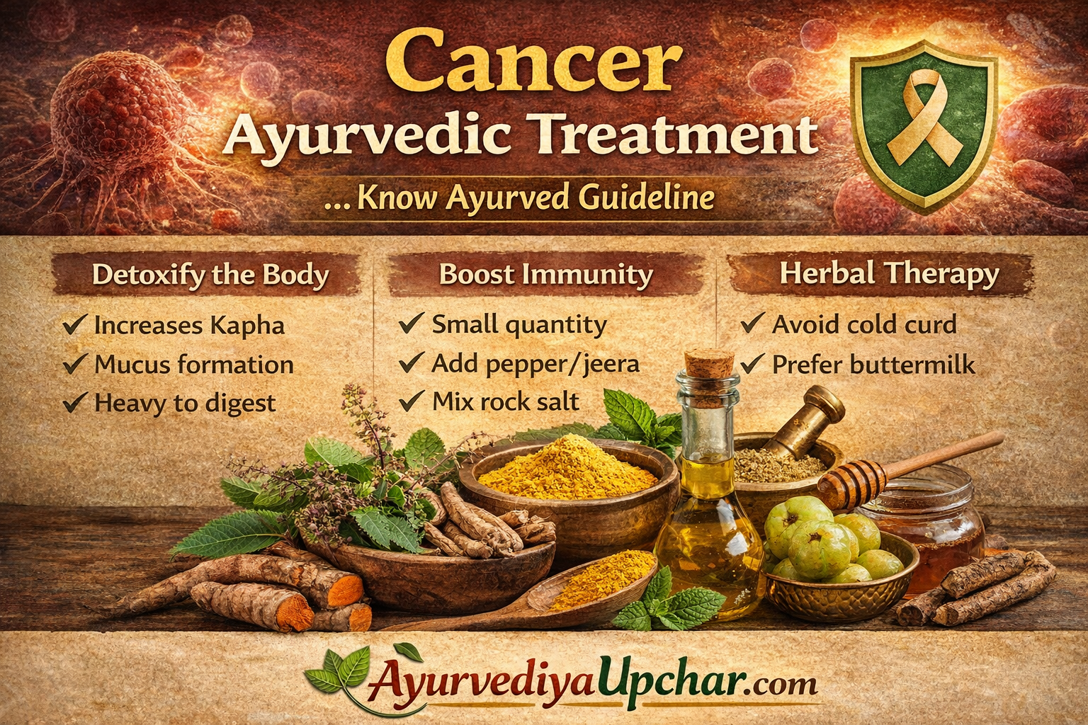 कैंसर का आयुर्वेदिक इलाज (Cancer Treatment in Hindi): कारण, लक्षण और अचूक आयुर्वेदिक औषधियां