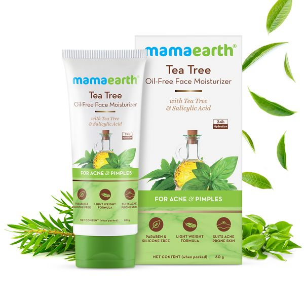 Mamaearth Tea Tree Oil-Free Face Moisturizer with Tea Tree and Salicylic Acid for Acne and Pimples